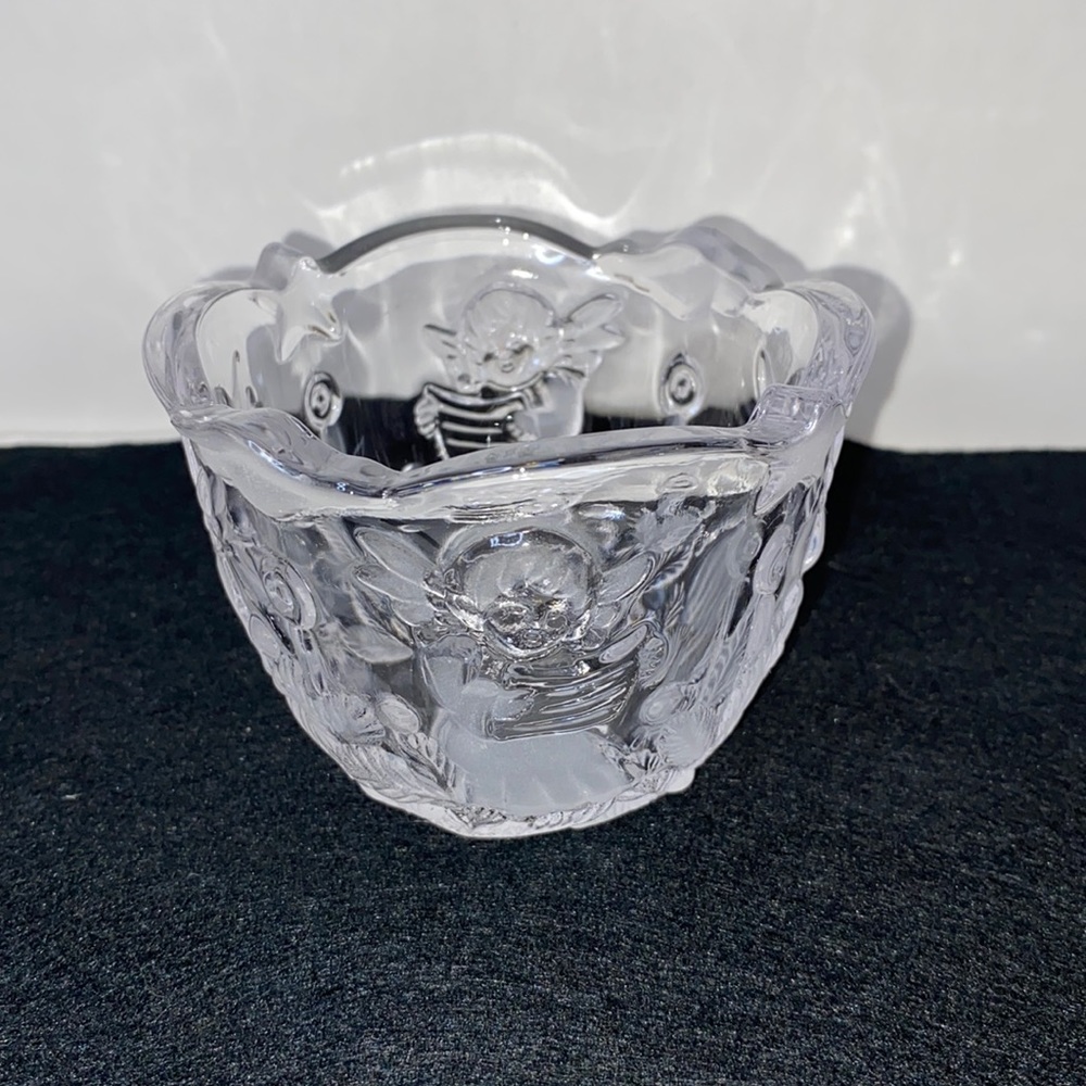 Vintage Mikasa Holiday Cherub Pattern Votive or Tea light Holder